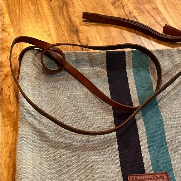 Massimo Dutti  Striped denim shoulder Bag - Picture 5 of 8